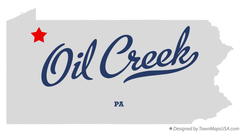 Map of Oil Creek Pennsylvania PA