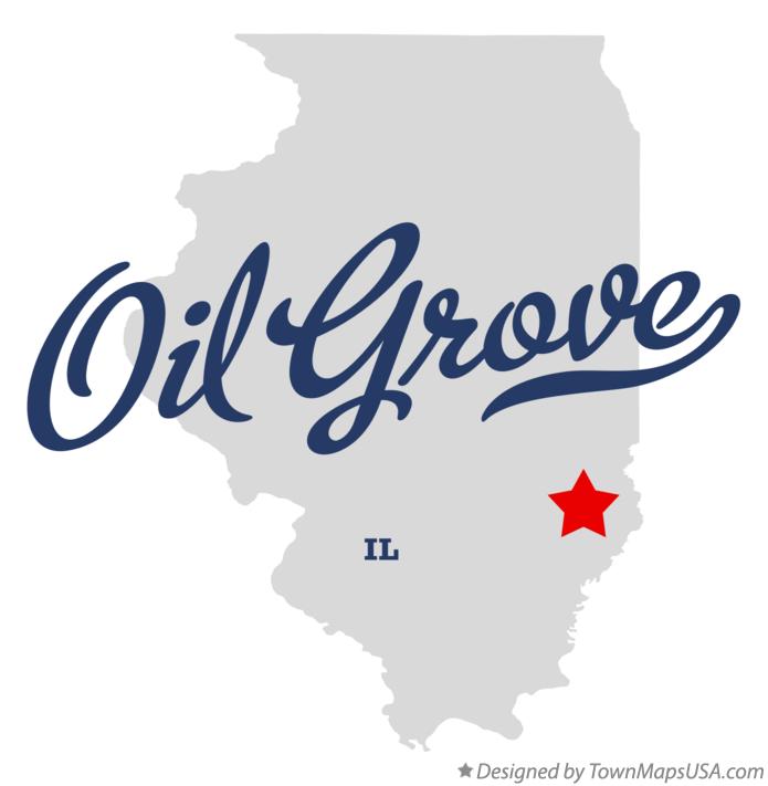 Map of Oil Grove Illinois IL