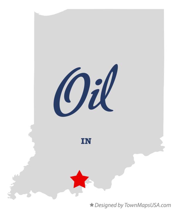 Map of Oil Indiana IN