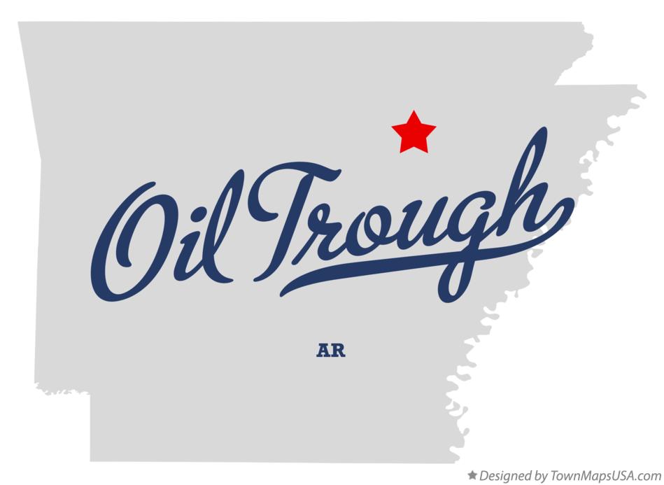 Map of Oil Trough Arkansas AR