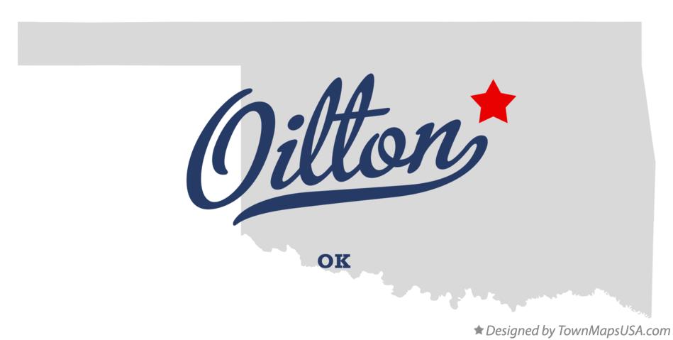 Map of Oilton Oklahoma OK