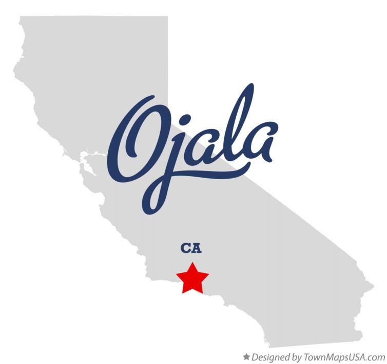 Map of Ojala California CA