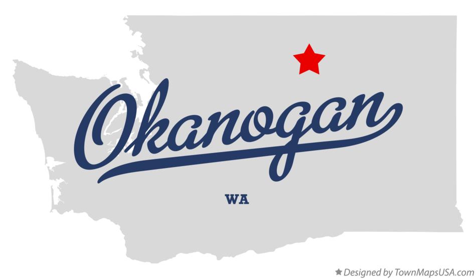 Map of Okanogan Washington WA