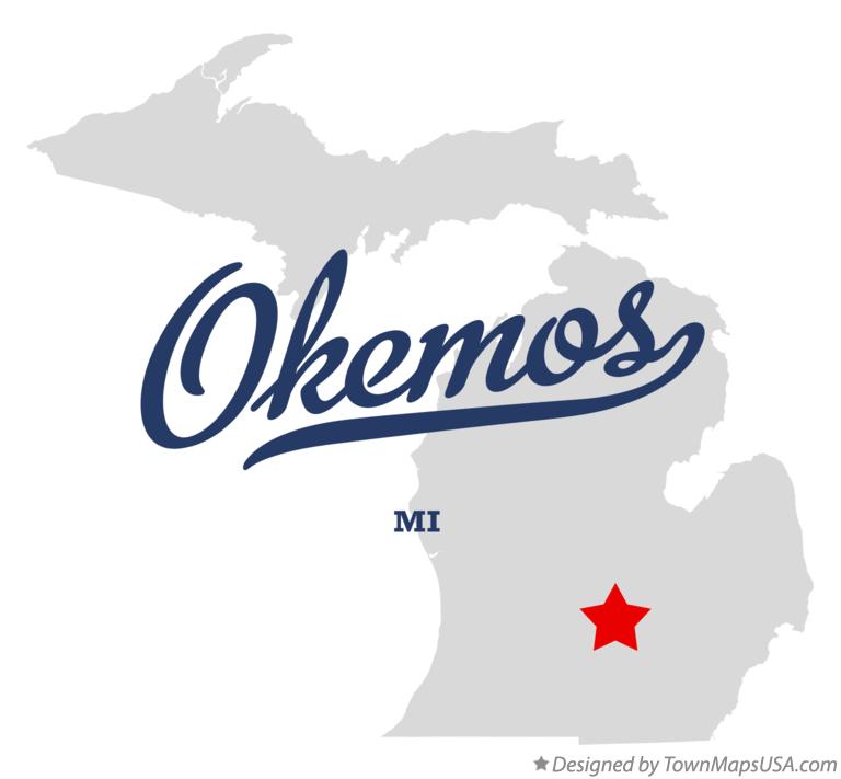 Map of Okemos Michigan MI