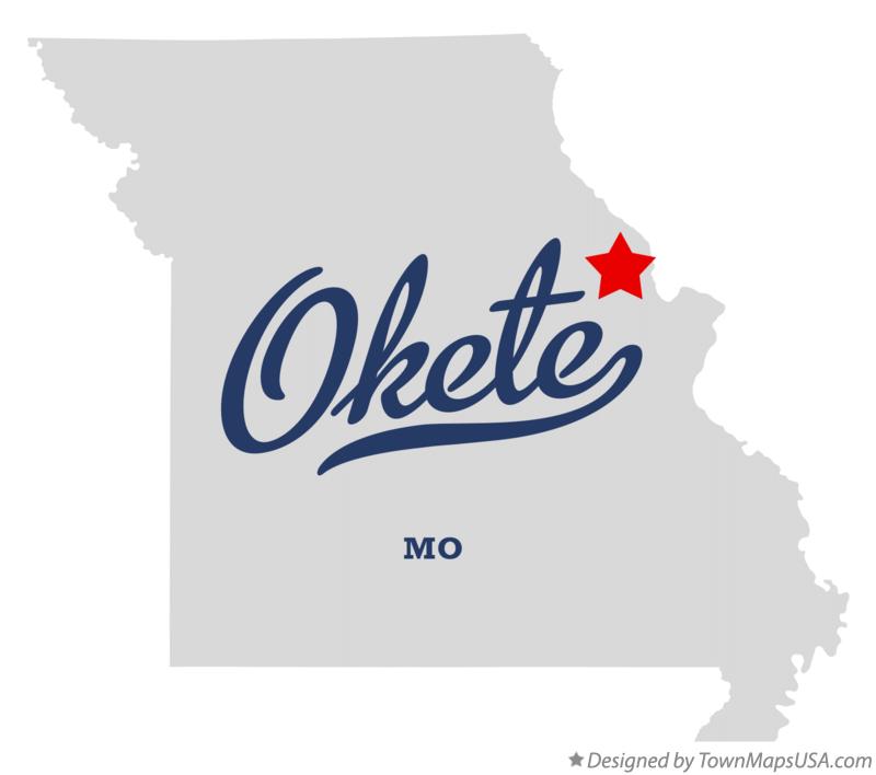 Map of Okete Missouri MO