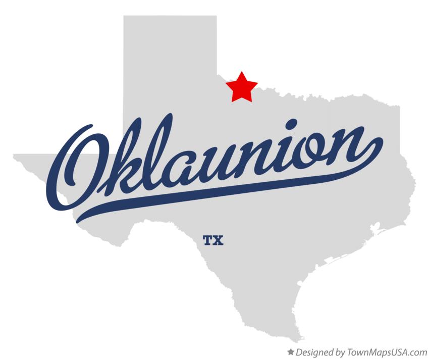 Map of Oklaunion Texas TX
