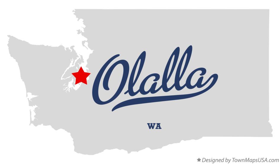 Map of Olalla Washington WA