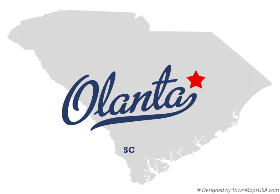 Map of Olanta South Carolina SC