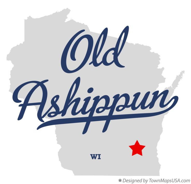 Map of Old Ashippun Wisconsin WI