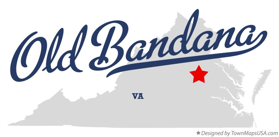Map of Old Bandana Virginia VA