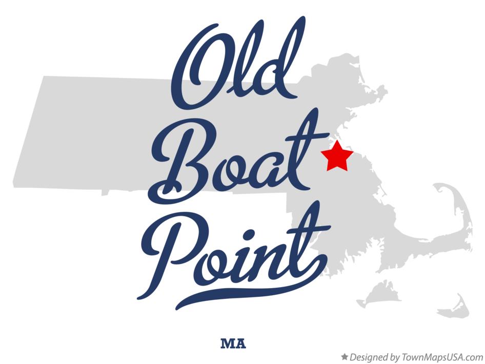 Map of Old Boat Point Massachusetts MA