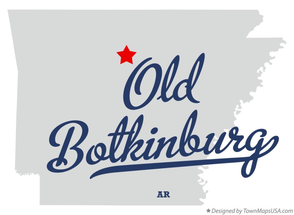 Map of Old Botkinburg Arkansas AR