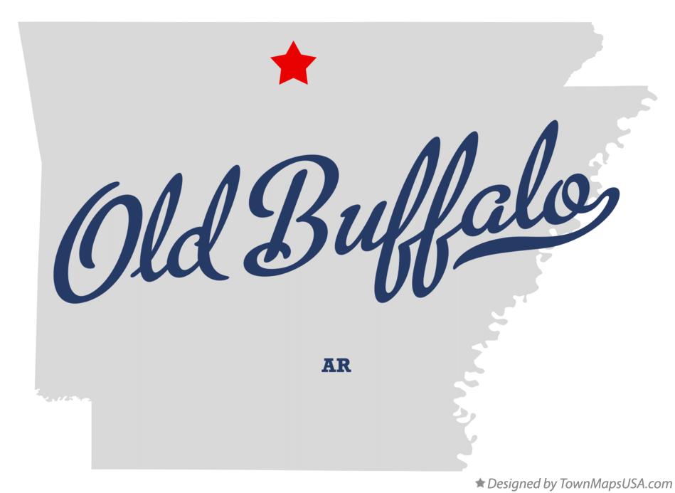 Map of Old Buffalo Arkansas AR