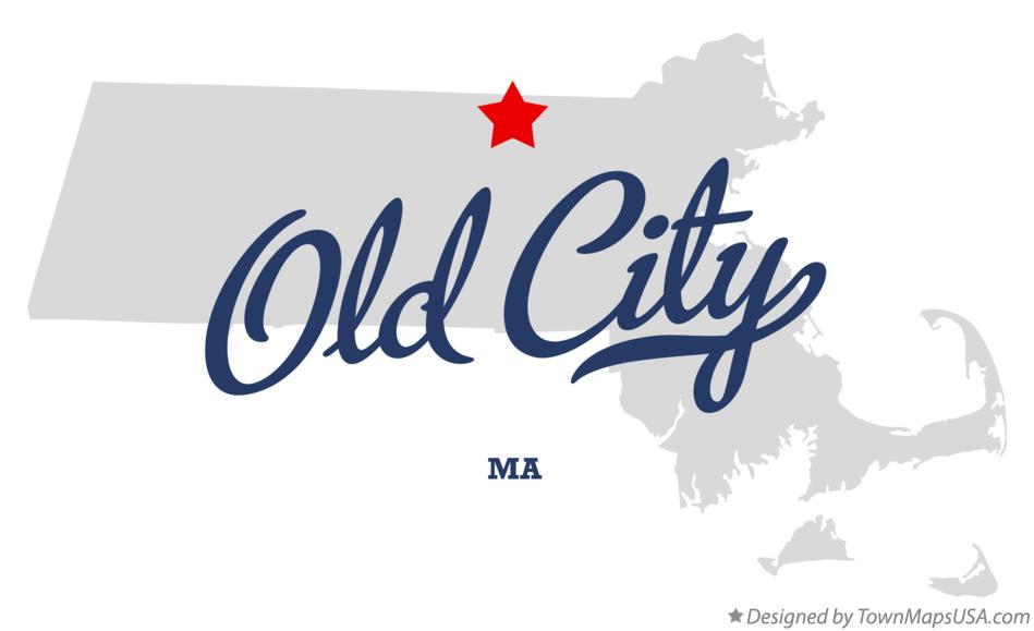 Map of Old City Massachusetts MA