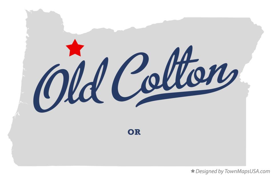 Map of Old Colton Oregon OR