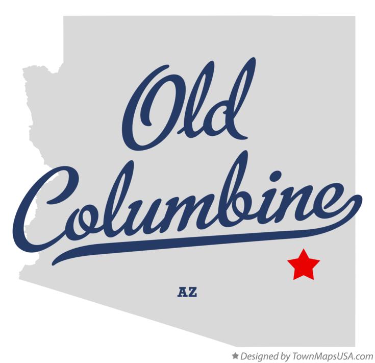 Map of Old Columbine Arizona AZ