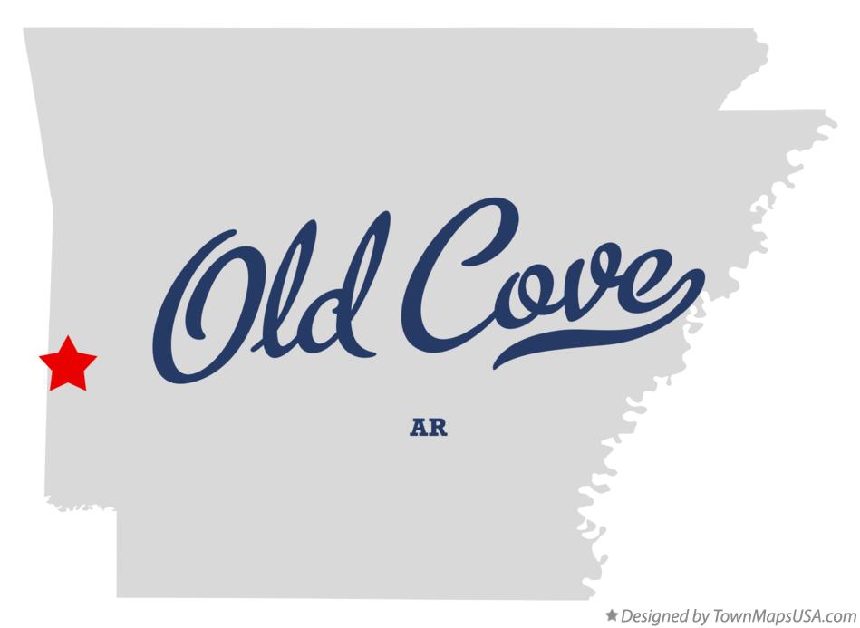 Map of Old Cove Arkansas AR