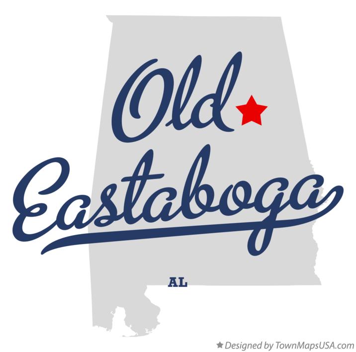 Map of Old Eastaboga Alabama AL