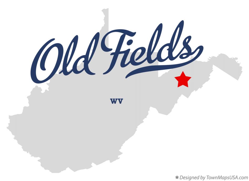 Map of Old Fields West Virginia WV