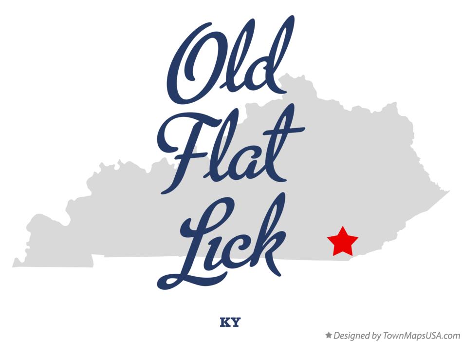 Map of Old Flat Lick Kentucky KY
