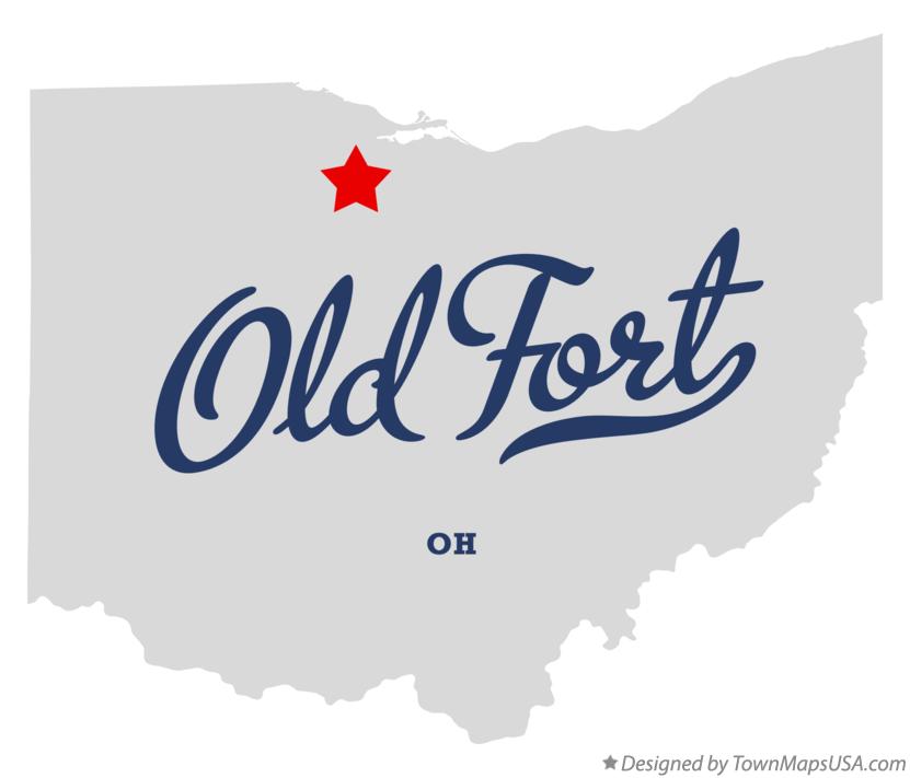 Map of Old Fort Ohio OH
