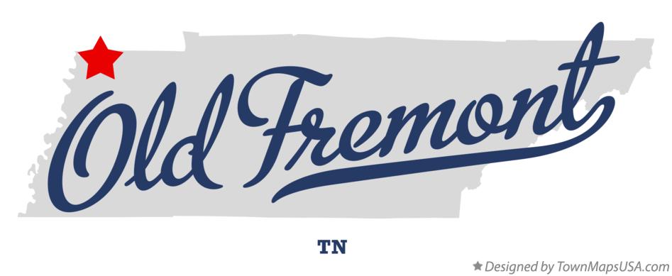 Map of Old Fremont Tennessee TN