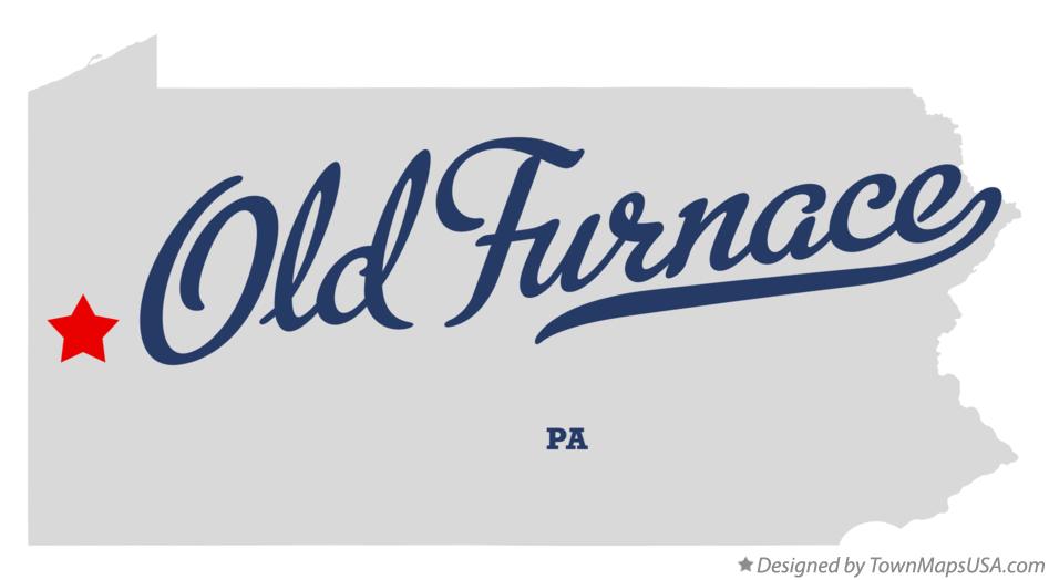 Map of Old Furnace Pennsylvania PA