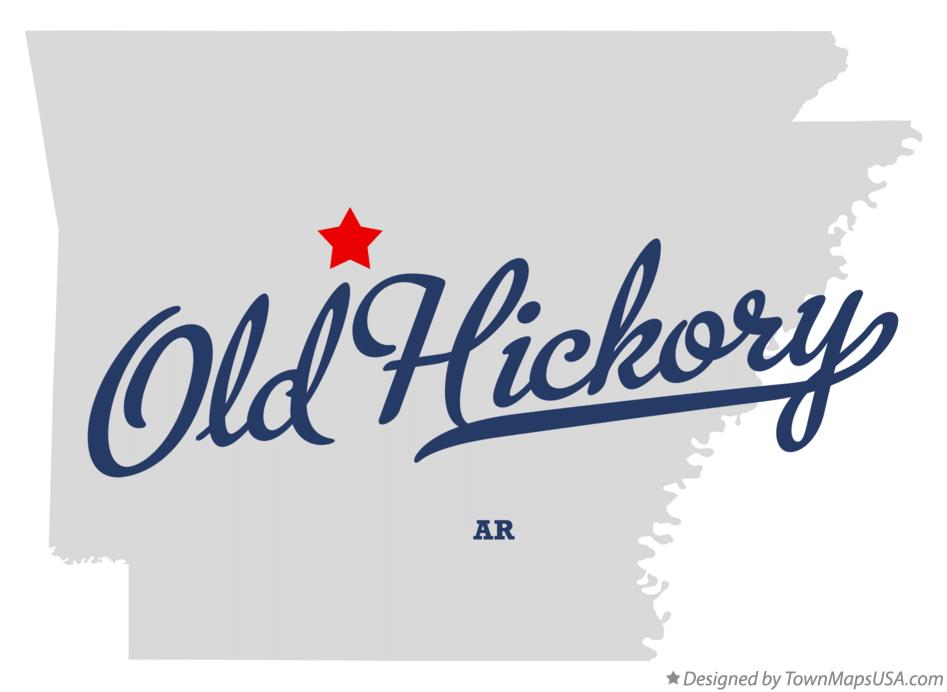 Map of Old Hickory Arkansas AR