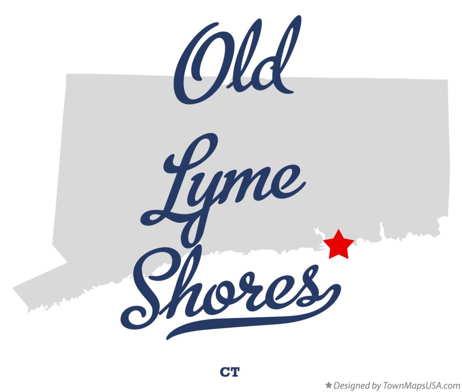 Map of Old Lyme Shores Connecticut CT