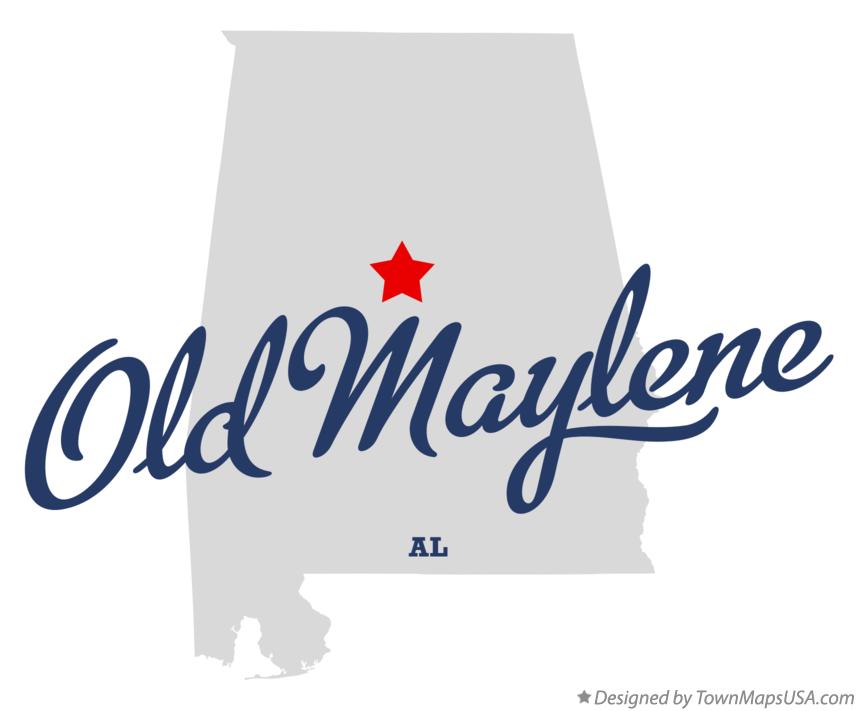 Map of Old Maylene Alabama AL