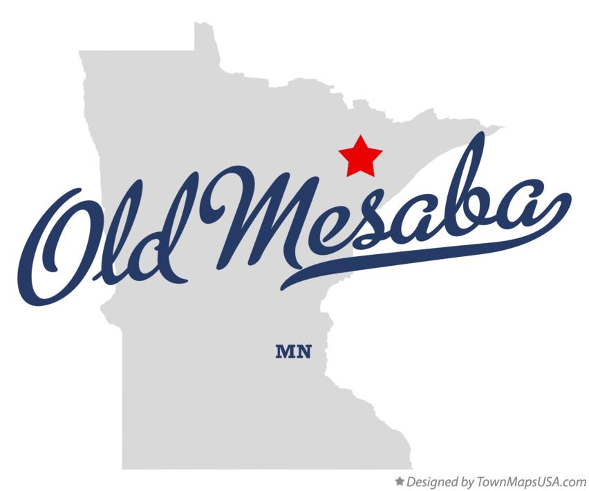Map of Old Mesaba Minnesota MN