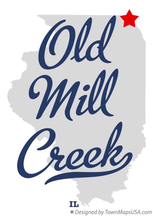 Map of Old Mill Creek Illinois IL