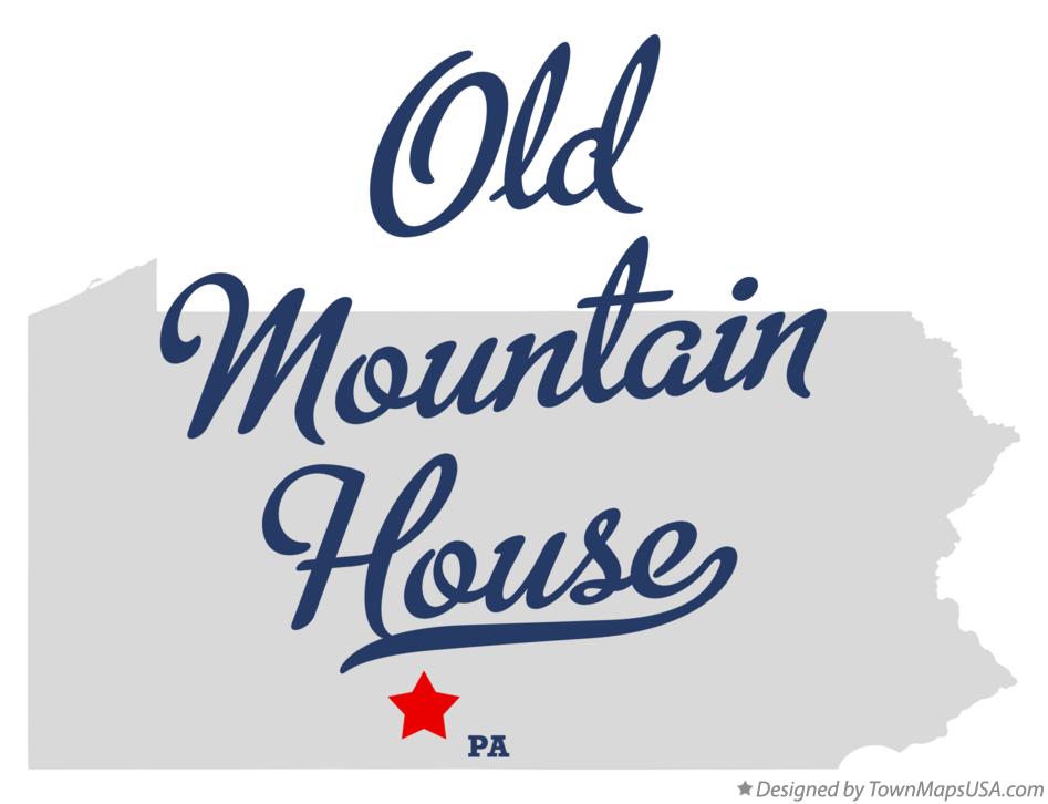 Map of Old Mountain House Pennsylvania PA