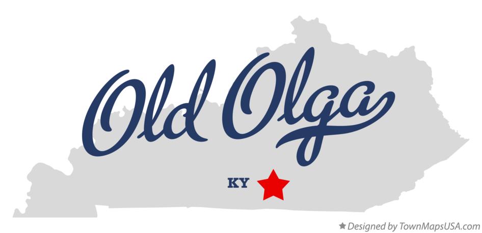 Map of Old Olga Kentucky KY