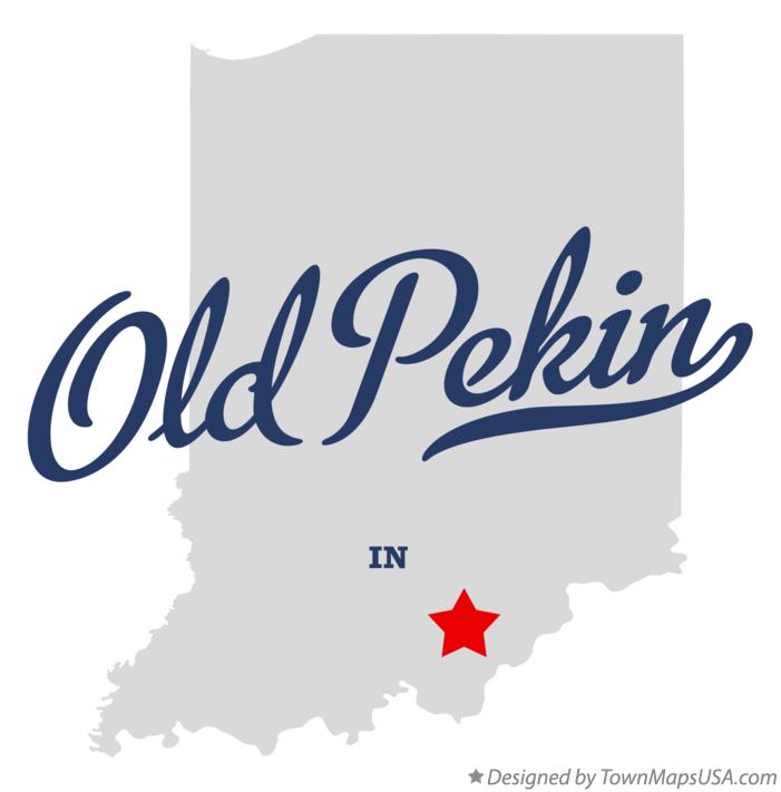 Map of Old Pekin Indiana IN