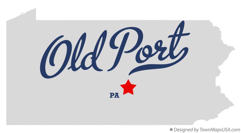 Map of Old Port Pennsylvania PA