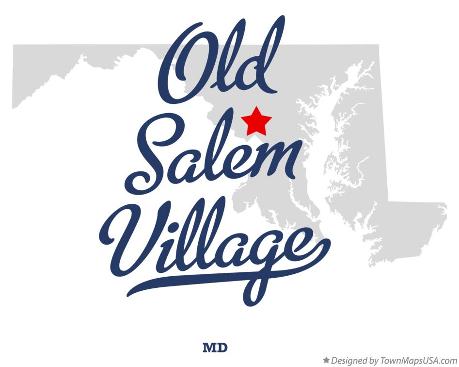 Map of Old Salem Village Maryland MD
