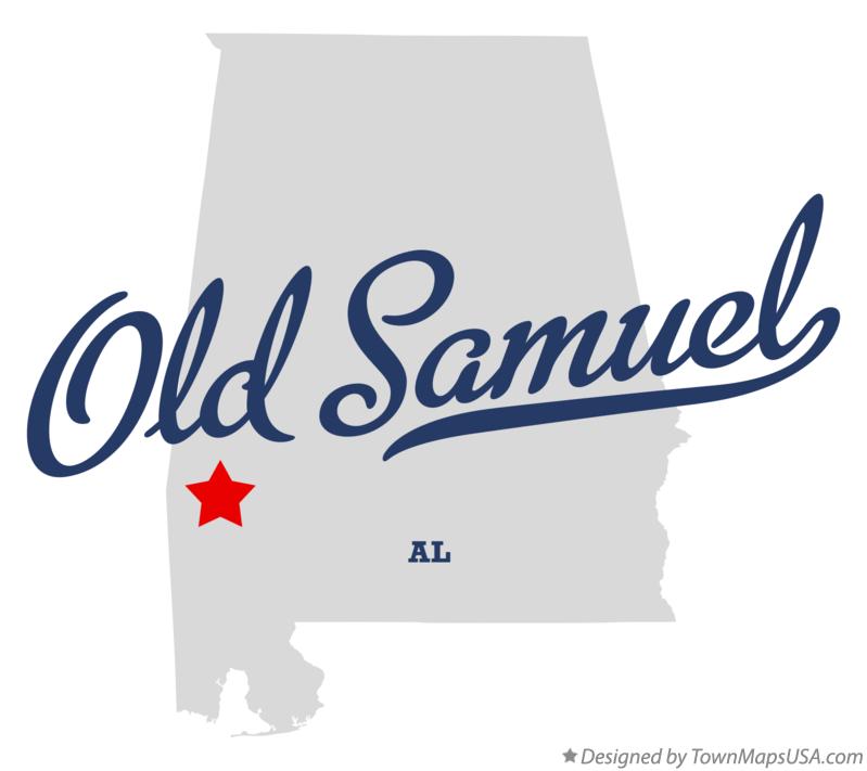 Map of Old Samuel Alabama AL
