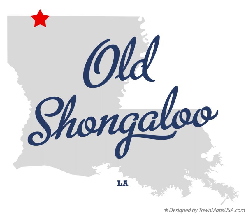 Map of Old Shongaloo Louisiana LA