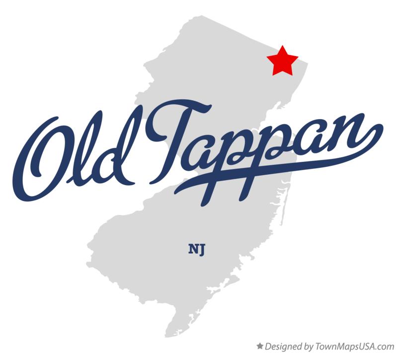 Map of Old Tappan New Jersey NJ