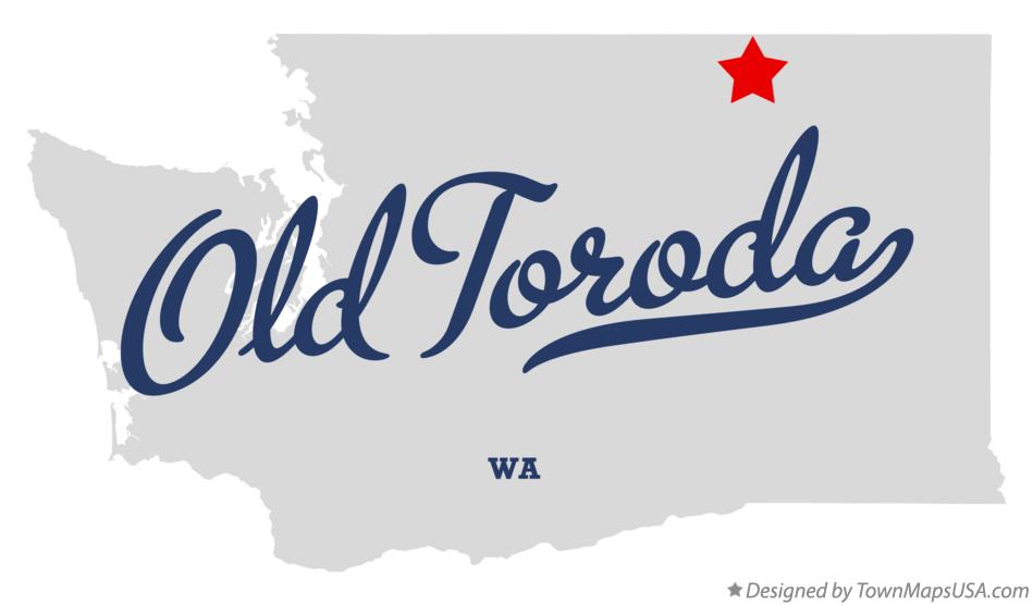 Map of Old Toroda Washington WA