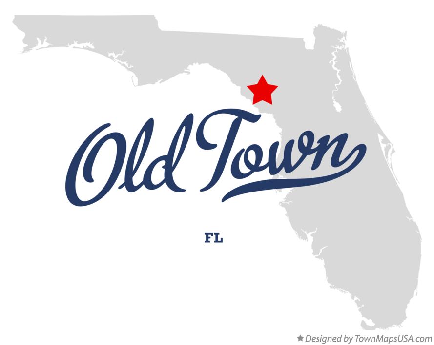 Map of Old Town Florida FL