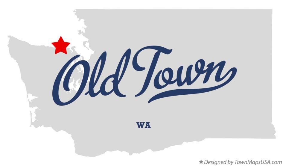 Map of Old Town Washington WA