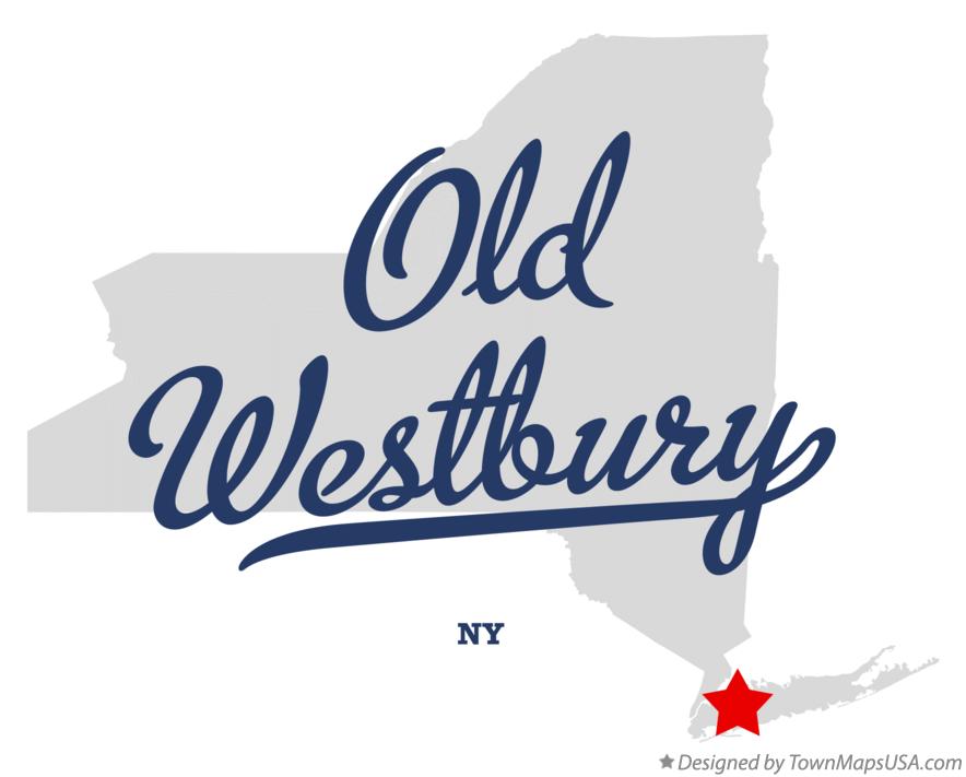 Map of Old Westbury New York NY