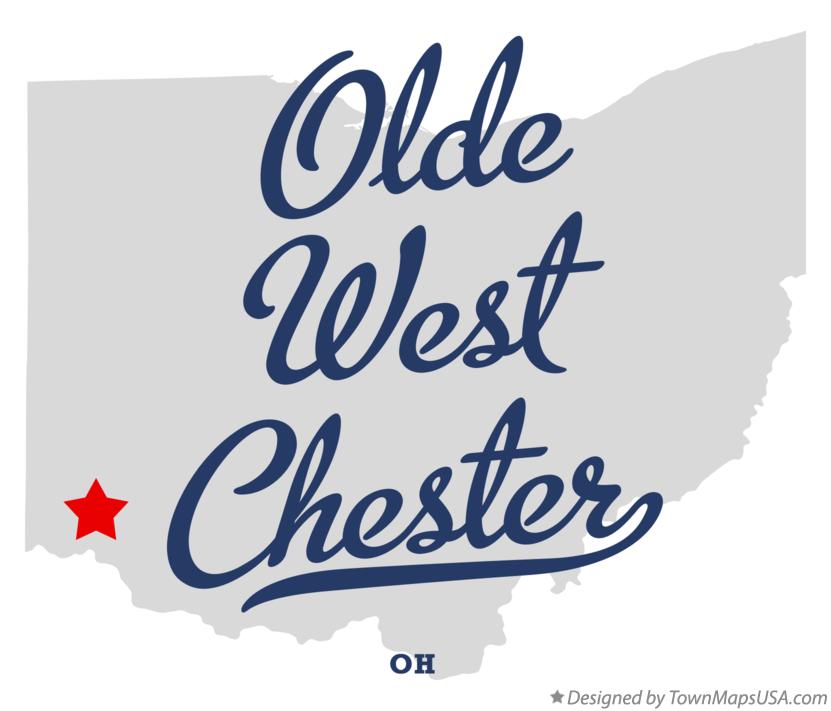 Map of Olde West Chester Ohio OH