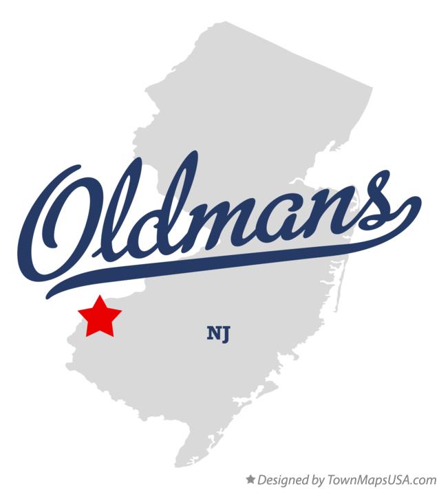 Map of Oldmans New Jersey NJ