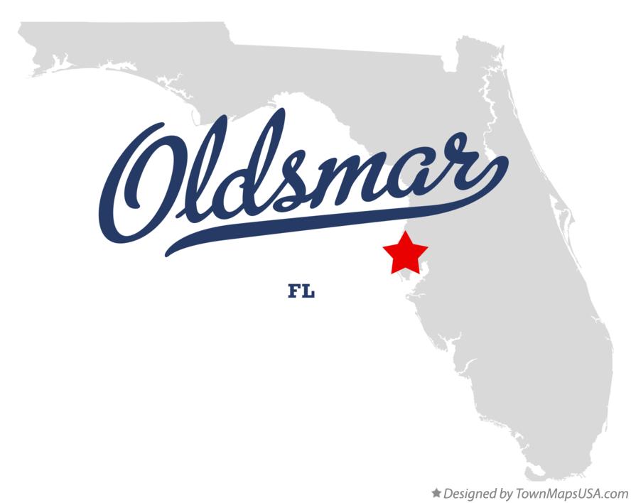 Map of Oldsmar Florida FL