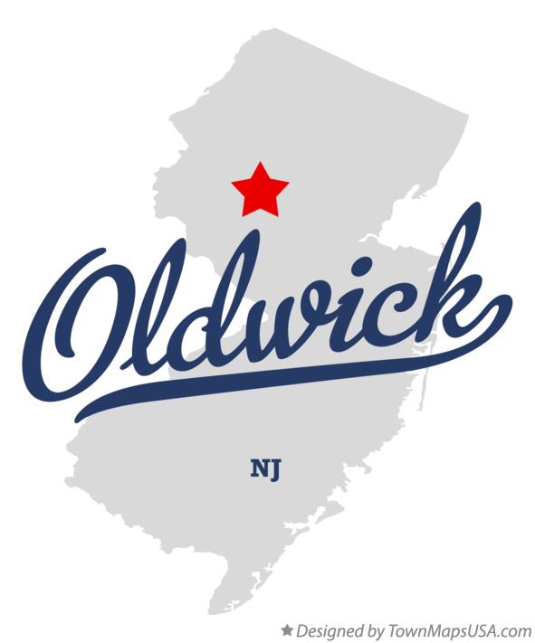 Map of Oldwick New Jersey NJ