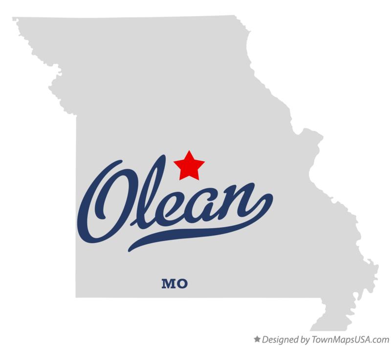 Map of Olean Missouri MO