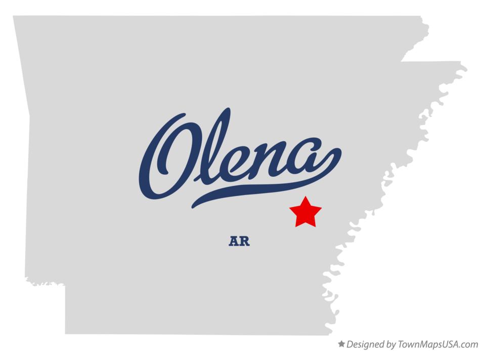 Map of Olena Arkansas AR